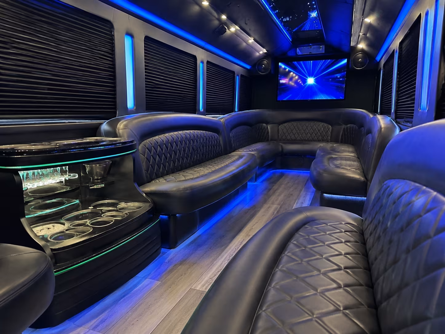 bringing the whole group compare party buses for sunrise concert nights