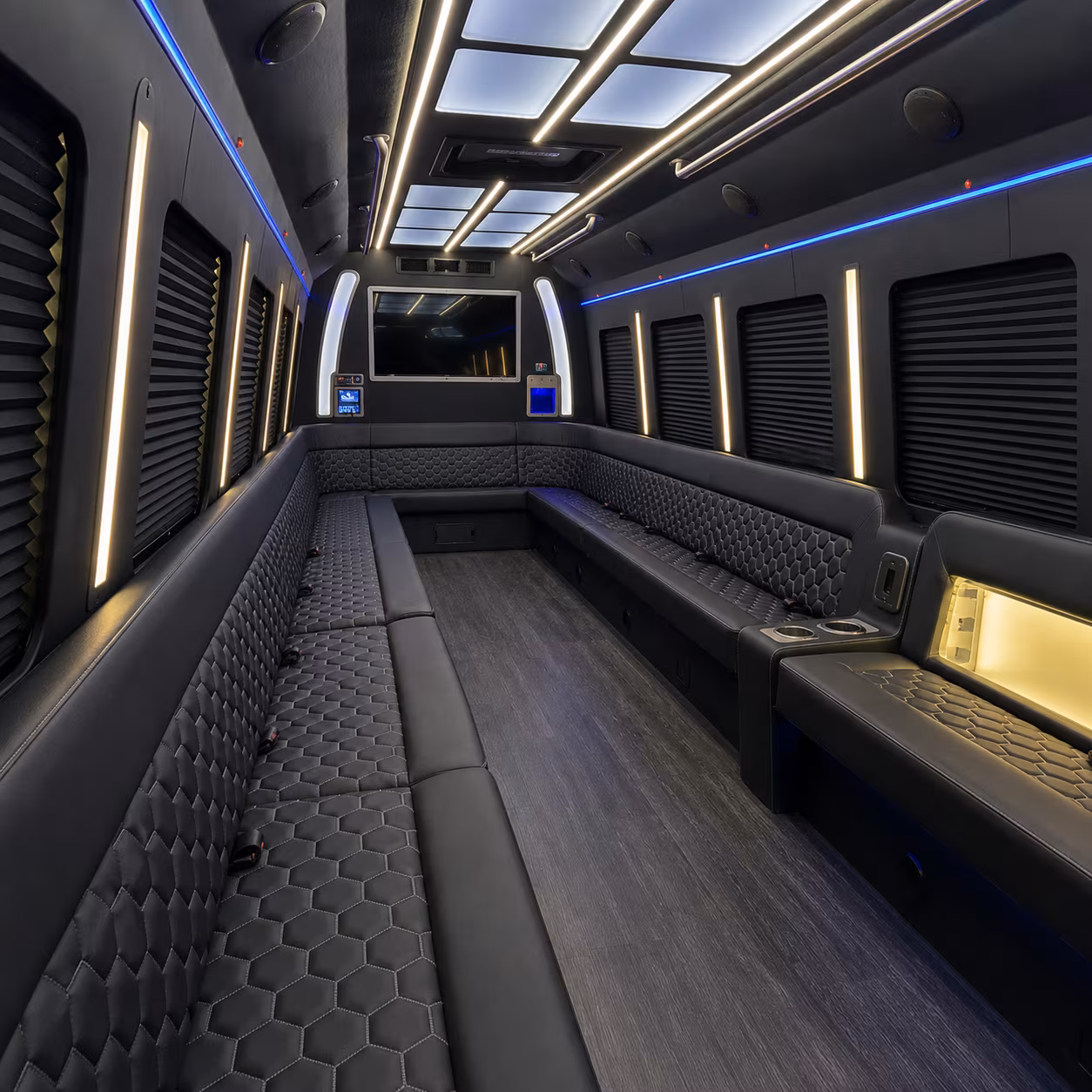 sunrise party bus rentals inside