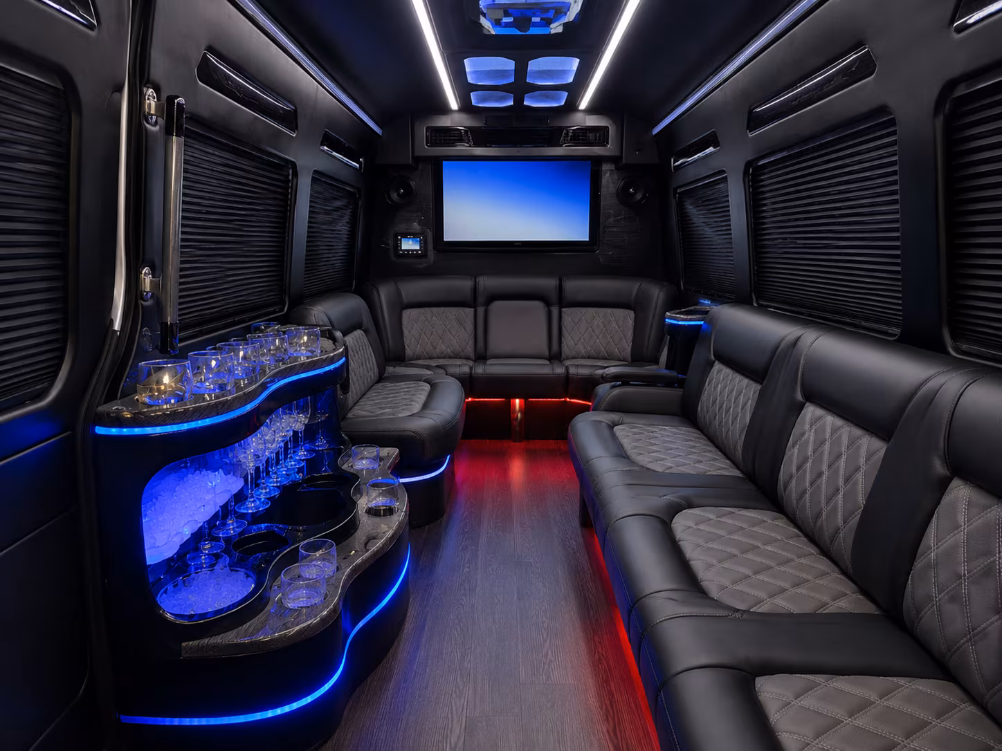 sunrise prom transportation onboard seating
